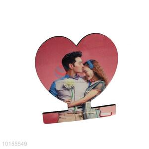 Wholesale loving heart shape wooden photo frame