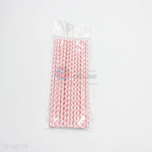 Good Looking Colored Checked Paper Straws