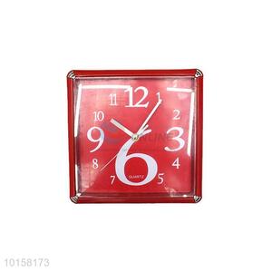 High Quality Creative Plastic Red Wall Clock For Wholesale