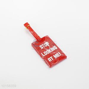 Top quality low price pvc words luggage tag
