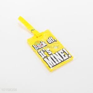 Bottom price hot selling pvc words luggage tag