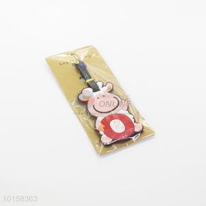 Competitive price calf shaped pvc luggage tag