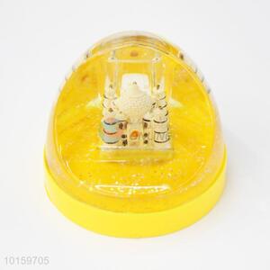 Yellow desktop office decoration acrylic  penholder/castle oencil holder
