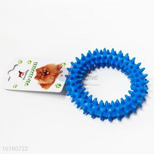 Blue Embossment Spinose Ring TPR Rubber Toys Resistance
