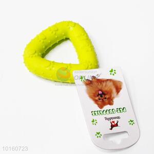 Triangle Shaped Cute Footprint Pattern Rubber Toys for Pets