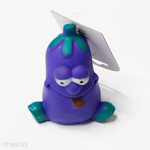 Emulational Cartoon Eggplant Shaped Shaped Sound Squeaker Dog Toys