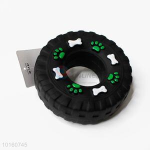 Cute Chews Squeaky Sound Rubber Tire Shape Dog Toys