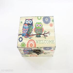New Design Owl Printed 2 Pieces Jewlery <em>Box</em>/Case Set