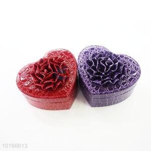 Romantic Flower Design Heart-shaped Jewlery <em>Box</em>/Case