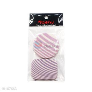 Two Pieces Stripe Powder Puff Makeup Tools