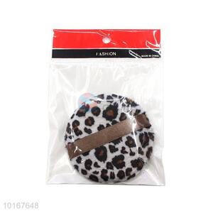 Custom Leopard Print Ribbon Powder Puff