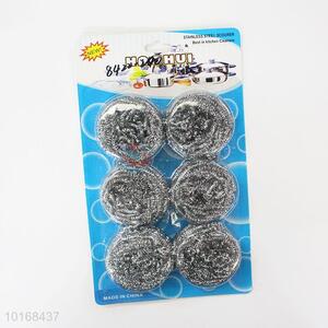 Stainless Steel Scourer Kitchen Cleaning Ball 6Pcs