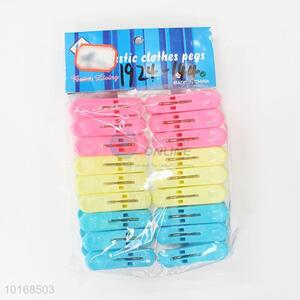 New Plastic 18 Pack Clothespins Laundry Plastic Tip Pegs