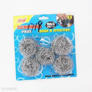 5Pcs Stainless Steel Scourer Kitchen Cleaning Ball