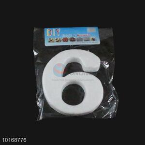 China Factory Number 6 Shaped Foam DIY Crafts for Kids