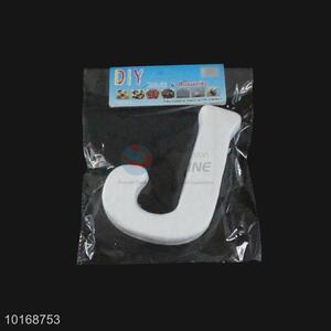 Promotional Gift Christmas Supplies Foam Craft in Letter J Shape