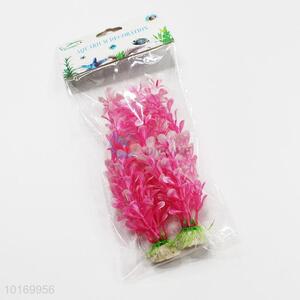 Pink Color Plastic Aquatic Plant for Aquarium Decoration
