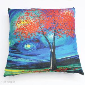 Household decorative cushion cover with single-side printing