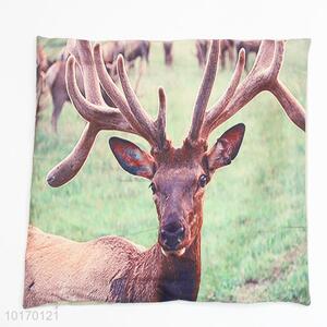 Good quality deer pattern cotton bolster <em>pillow</em> cover/cushion cover