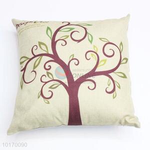 High quality tree pattern cushion cover with single-side printing