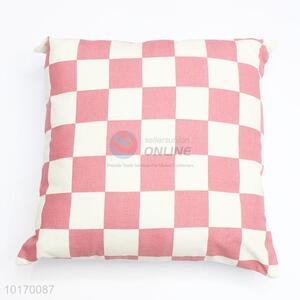 Wholesale pink-white pattern cushion cover with single-side printing