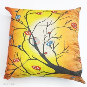 Wholesale tree pattern cushion cover with double-side printing