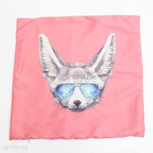 Pink cat bolster <em>pillow</em> cover/cushion cover