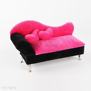 High quality pink black velvet <em>jewelry</em> box