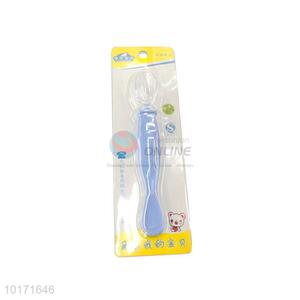 High Quality Plastic Baby Food Grade Silicone Soft Spoon