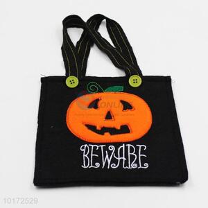 Black Non-woven Fabric Shopping Bag Halloween Shoulder Bag