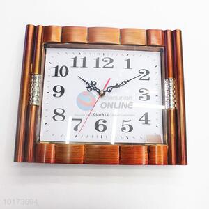 Best Selling Popular Antique Glass&Plastic Square Shaped Wall Clock