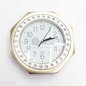 Cheap Price Wholesale Octagon Shaped Glass&Plastic Wall Clock