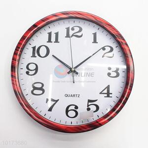 Hot Selling High Quality Round Shaped Glass&Plastic Wall Clock