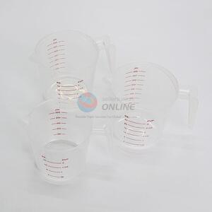Wholesale Transparent Plastic Measuring Jug for Home Use, 3Pieces/Set