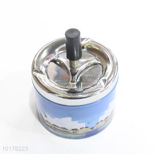 Fancy designed metal ashtray jar