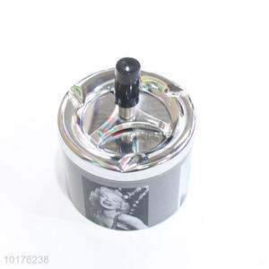 Modern designed metal ashtray jar