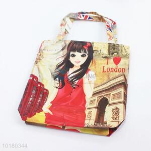Promotional Gift PU Shopping Bag Folding Tote Bag for Girls