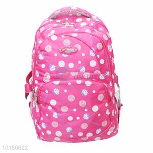 Cute strawberry printed terylene backpack for women