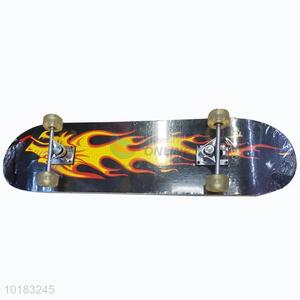 High Quality Outdoor Sport Fire Pattern Cool Wood Skateboard