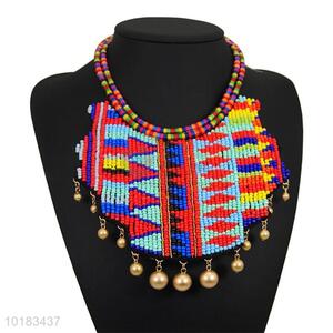 <em>Fashion</em> Style <em>Jewelry</em> National Style Pearl Woven Necklace