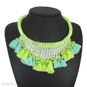 Hot Sale Woven Necklace with Tassels Pendant <em>Jewelry</em>
