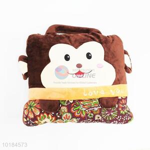 Cartoon Monkey Plush <em>Pillow</em> and Quilt Set