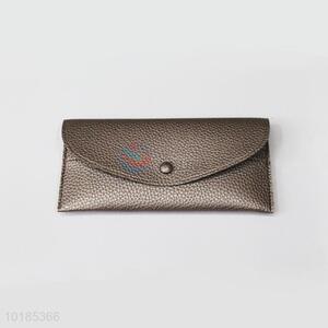 Cool Bronze Rectangular PU Purse/<em>Wallet</em> for Ladies