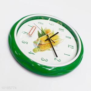 Fashion Modern Promotional Fruited Printed Plastic Wall Clock
