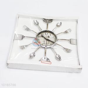 Cheap High Quality Creative Spoon Wall Clock For Sale