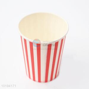 Red Stripe Pattern Disposable <em>Paper</em> Cup Wholesale