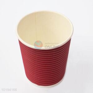 Red Color High Quality Disposable Corrugated Paper Hot Beverage Coffee Cup