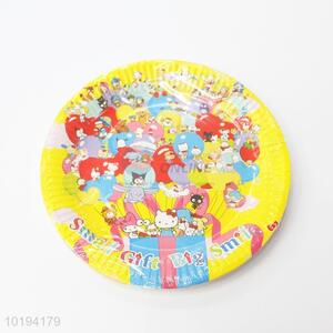 Wholesale Lovely Cartoon Pattern Disposable Dishes for Party