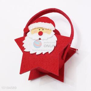 Promotional Christmas Holiday Mini Kids Gift Candy Bags in Santa Claus Shape