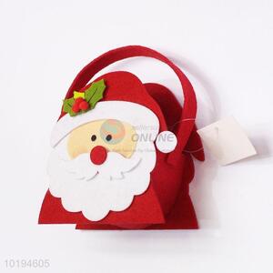 Wholesale Hand Bag Christmas Felt Candy Bag in Santa Claus Shape